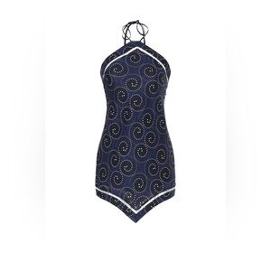 Staud navy mini dress